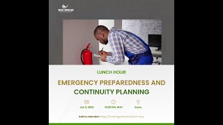 Facility Management Lunch Hour: Emergency Preparation And Continuity Planning