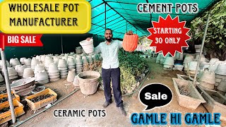 Wholesale Pots Manufacturer | Ceramic Cement and Plastic #pots #plants #ceramicpots  #gardeningtips