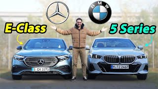 Самый новый Mercedes E-Class W214 и BMW 5 серии G60 сравнительный ОБЗОР