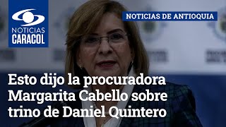 ¿Participación política? Esto dijo la procuradora Margarita Cabello sobre trino de Daniel Quintero