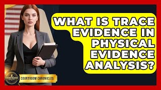What Is Trace Evidence In Physical Evidence Analysis? - Courtroom Chronicles
