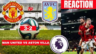 Manchester United vs Aston Villa 3-2 Live Stream Premier League EPL Football Match Score Highlights