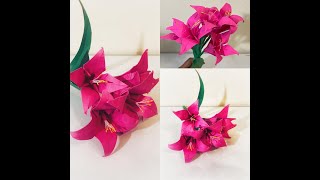 Origami Lilly Flower Bouquet 💐