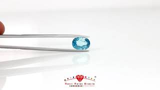 Natural Blue Zircon Cts 6.68 Ratti 7.35 - BZRK5969668