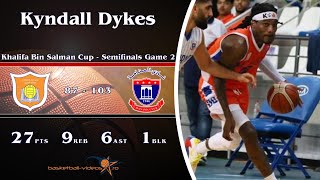 2020.10.13 Kyndall Dykes Highlights vs Manama (Khalifa Bin Salman Cup) Game 2