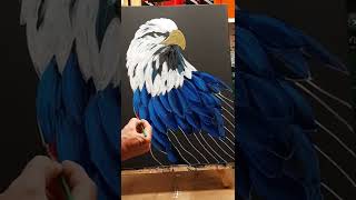 bald eagle acrylic painting