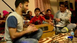 Bhajan in USA || Cincinnati Bhajan Samuha|| Weekly Bhajan at Gautam House||