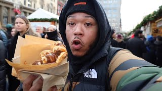 Trying “VIRAL” foods at the HOLIDAY MARKET…