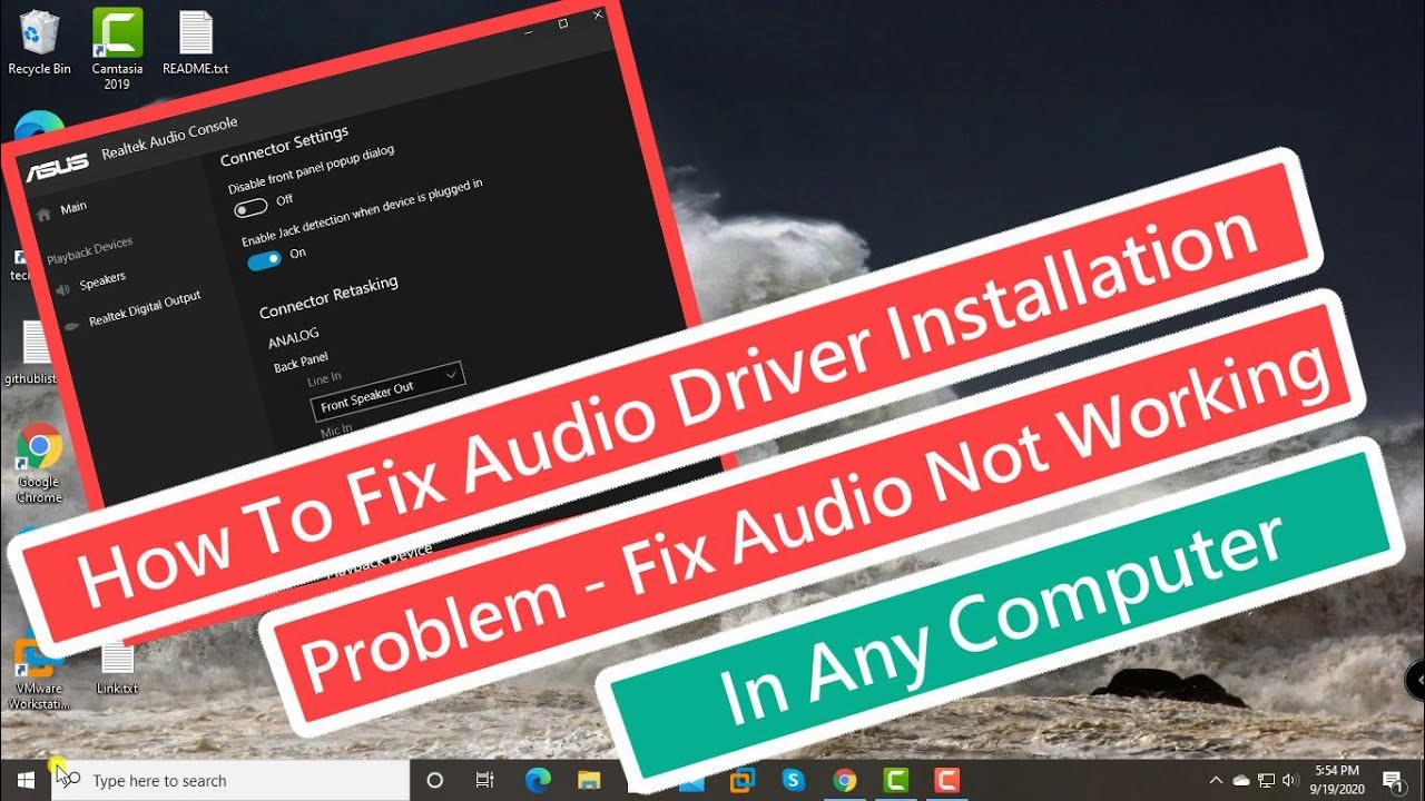 How To Fix Audio Driver Installation Problem - Fix Audio Not Working In ...