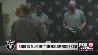 Raiders Foundation visits Creech Air Force Base