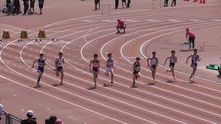 男子2年100m_準決勝2組_2019年度第48回春季札幌中学陸上20190518