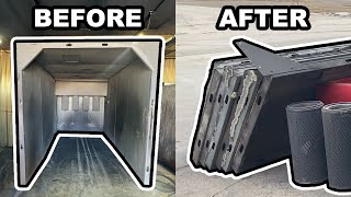 How To Tear Down \u0026 Transport A Powder Coating Booth! - Part 1