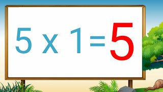 Table of 5, Learn Multiplication Table of Five 5 x 1 = 5, 5 Times Tables, 5 ka Table, Maths table