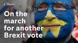 Hundreds of thousands of people march for another Brexit vote