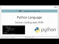 1.5 Python coding style PEP8