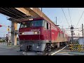 【早朝の貨物列車】 モーター音とジョイント音が豪快に響く！ 宇都宮線を走るef210桃太郎 eh500金太郎　2024 9 7