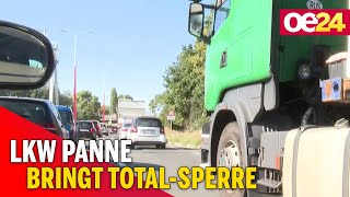 LKW Panne bringt Total-Sperre