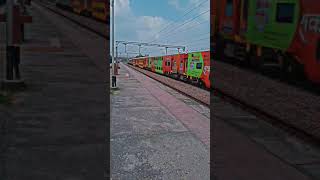 12584 Double Decker Express train from Lucknow too New Delhi #raiway #reels #viral #trend #shorts