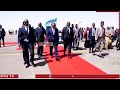 Madaxweyne Farmaajo oo lagu soo dhaweeyay magaalada Garoowe.