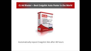 Best Craigslist Auto Poster – CL AD Blaster