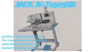 #nayakji jack JK-T1903GR Raunak button attaching machine automatic button feeding, #jkt1903gr