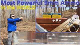MOST POWERFUL 9mm Ammo in the WORLD Tested! Buffalo Bore 115 gr 9mm +P+ VS .38 Special+P