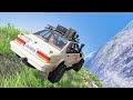 Cars vs Cliff Roads #1 - BeamNG Drive Crashes | CrashBoomPunk