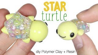 How to DIY Star Turtle Polymer Clay/Resin Tutorial
