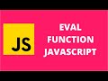 Eval Function JavaScript