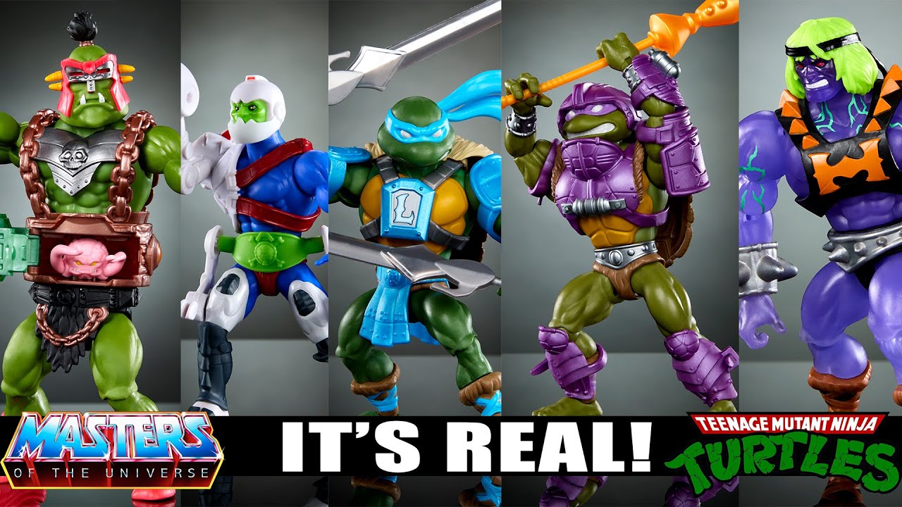 WORST KEPT SECRET! TMNT X MOTU Crossover Figures Officially Announced ...