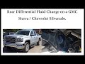 Rear Differential fluid change on a GMC Sierra