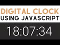 Create a Simple Digital Clock Using HTML & CSS & JavaScript