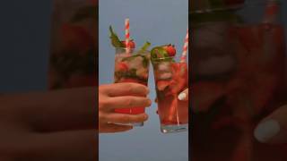 How to make strawberry Soda🍓 #shorts #strawberry / refreshing and delicious strawberry soda