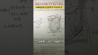 神仙笔记！河北22岁 #女医学生笔记堪比印刷体: 入选国家奖学金获奖学生优秀代表。