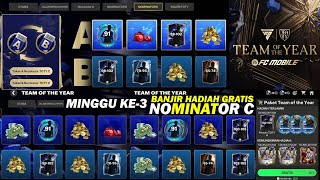 JANGAN SALAH!5 MASCHERANO \u0026 PEMAIN 105 GRATIS HADIAH MINGGU KE-3 EVENT TOTY NOMINATOR C FC MOBILE 25