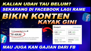 WAJIB COBA NIH !! IDE KONTEN INI LAGI RAME DI FACEBOOK PRO - BIAR GAJIAN DARI FB TIAP BULAN