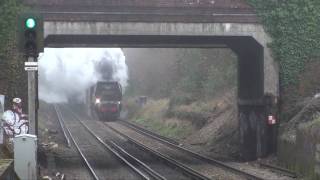 (HD) 34067 Tangmere 'The Cathedrals Express Carol Concert Special' 16.12.08