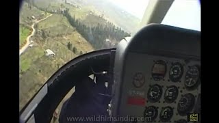 Helicopter flight around Patlikuhl Span Resorts and Kullu