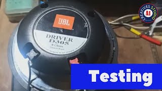 JBL D 305 compression driver live testing  with a plus Network kit |JBL HF for DJ and Live by Harman