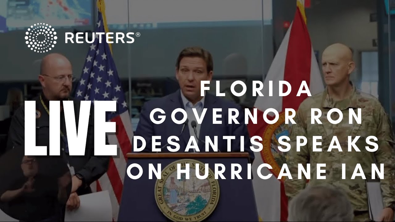 LIVE: Florida Governor Ron DeSantis Gives Update On Hurricane Ian - YouTube