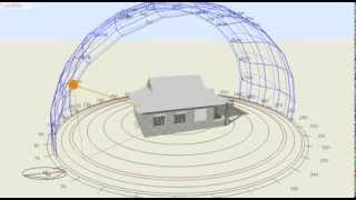 DesignBuilder sun path simulation