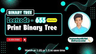 Print Binary Tree | Leetcode 655 | Approach + Code with explanation.
