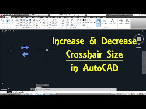 How to Increase and Decrease Crosshair Size in AutoCAD By Engineer AutoCAD Tutorials How to Increase and Decrease Crosshair Size in AutoCAD By Engineer AutoCAD Tutorials