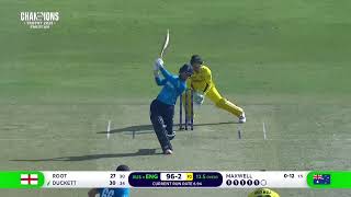 Ben Duckett Brings Up His 50! 💯 | AUS vs ENG - ICC Champions Trophy 2025 🏏 #CricketHighlights