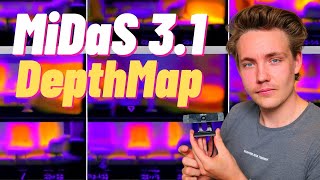 AI Depth Estimation with Single Camera and MiDaS v3.1