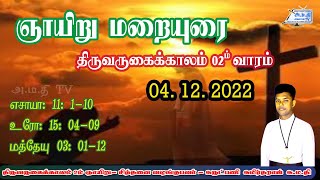 மறையுரை - திருவருகைக்காலம் 2ம் ஞாயிறு