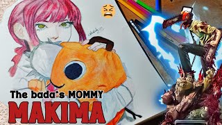 MAKIMA -Colored  Drawing Timelapse || Weebyy ||