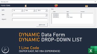 Dynamic Data Form – Dynamic Dropdown List