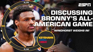 The better Bronny gets, the harder it will be to play with LeBron - Brian Windhorst | KJM