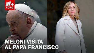 Giorgia Meloni, jefa de gobierno italiano, visita al Papa Francisco; así su mensaje - Las Noticias